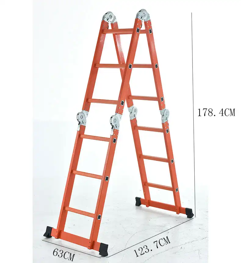 एल्यूमीनियम 4 खंड के साथ multifunctional सीढ़ी सीढ़ी, एल्यूमीनियम बहु प्रयोजन सीढ़ी 4x3 AP-403