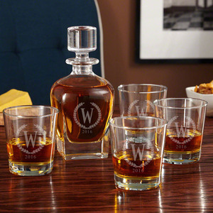 Personalizzato <span class=keywords><strong>Whisky</strong></span> Occhiali <span class=keywords><strong>e</strong></span> Decanter Set confezione regalo Perfetto per Pensionamento Da Sposa - Product Image 2