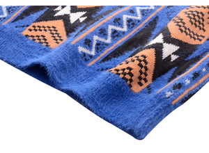 Custom Jacquard Knitted <strong>Couple</strong> Ugly Winter <strong>Christmas</strong> Argyle Pattern Family O-neck Long Sleeve Woman Pullover Sweater <strong>Jumper</strong> - Product Image 5