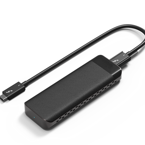 Intel Offical Certified Manufacturer NVMe M.2 SSD Enclosure, Thunderbolt Enclosure with Plastic Housing for Businessman
