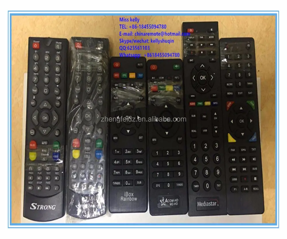 satellite receiver remote controller STRONG STAR COM iBOX Rainbow ACOM-HD M2-HD Mediastar