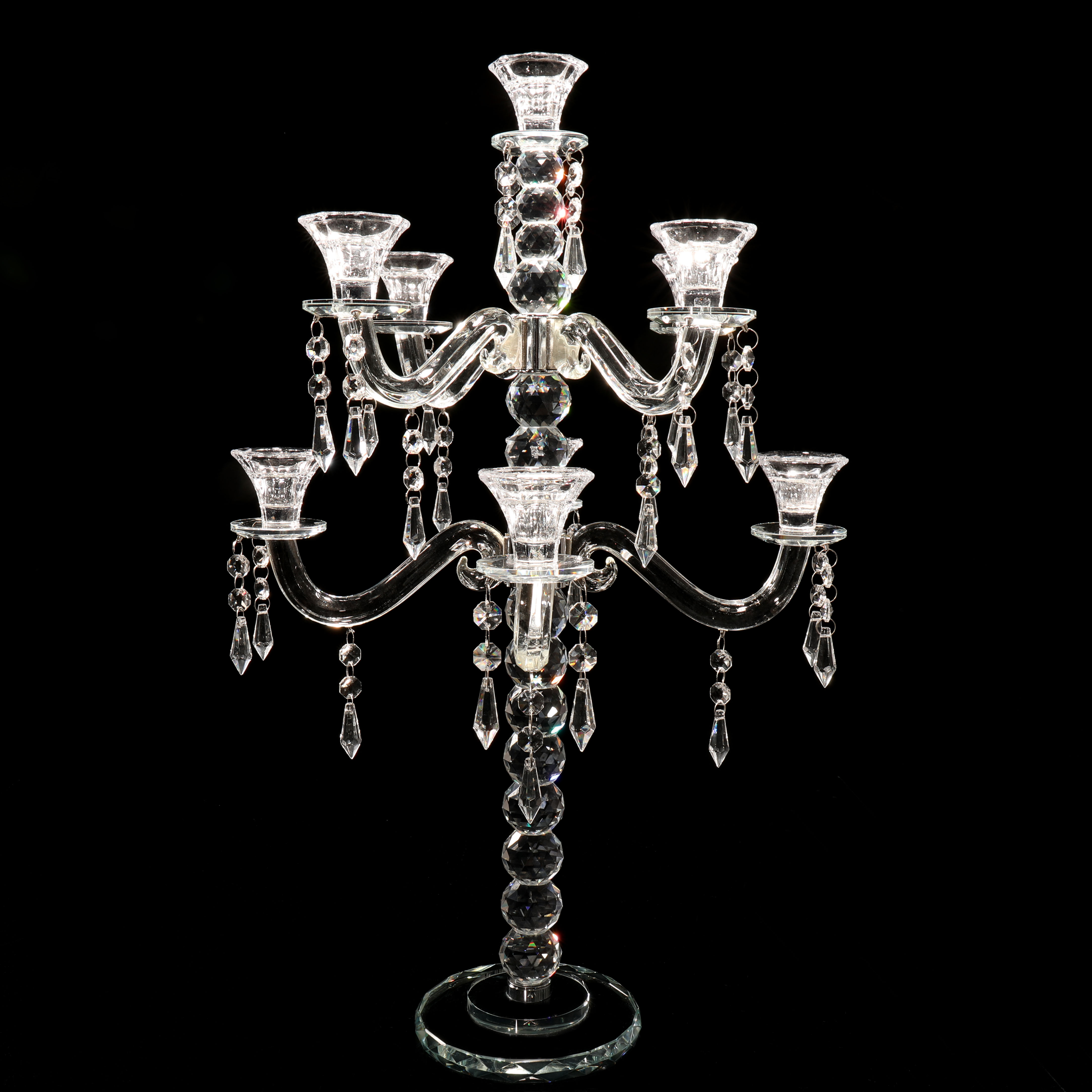 MH-ZT312 элегантная Свадебная обувь с украшением в виде кристаллов 9 руки подсвечник Настольный подсвечник