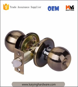 Hiện đại cửa thông qua khóa chìa khóa mở khóa hình ống thép không gỉ cửa Knob khóa tinh thể Knob Matte kết thúc an toàn cao dễ dàng - Product Image 6