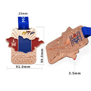 2018 À Venir brillant cuivre plaqué souvenir taeknowdo <span class=keywords><strong>Russie</strong></span> médaille - Product Image 5