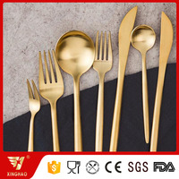 Luxury Italian Stainless Steel Bulk Gold Flatware