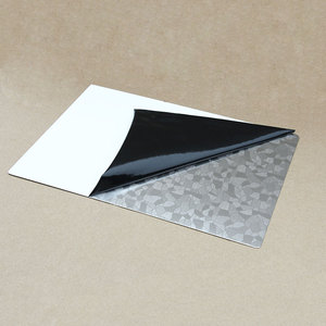 Hohe Qualität Angepasst A4 Größe Matte Stahl Platte für RFID/ID Kunststoff PVC Karte Laminieren