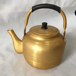 Алюминиевый желтый чайник, кувшин для воды, сварочный горлышко