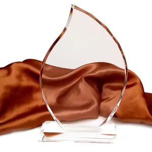 Honor of crystal nouvelle Plaque de cadeau de mariage transparente costumée, remise de prix, trophée Unique en cristal