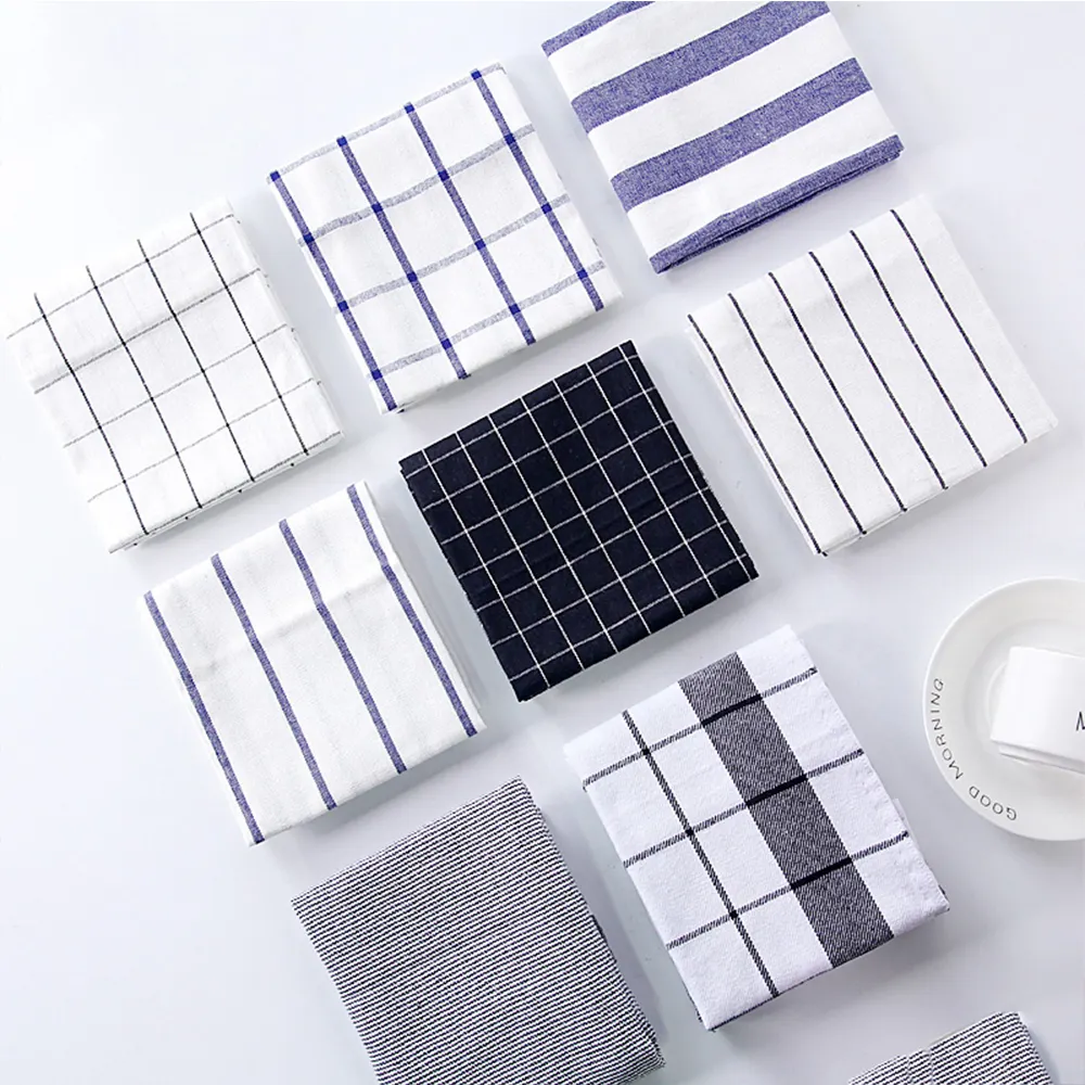Algodão branco conjunto de banho personalizadas 100% impresso toalhas de chá de cozinha