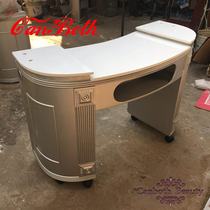 <span class=keywords><strong>Vintage</strong></span> manicure nail tavolo table mobili per il salone con piano in marmo CB-M700 - Product Image 3