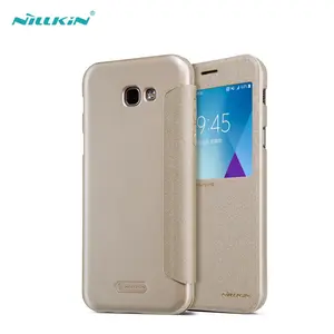 Nillkin sparkle Flip cuero despertar caso cubierta para Samsung Galaxy J 2 3 4 5 6 7 un 5 7 8 9 Pro C5 Nota 4 5 8 s 6 7 borde