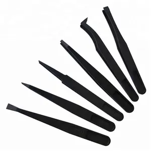 FEITA Tweezers Set Repair Tool for Industry ESD Antistatic Plastic 6pcs/set Hand Tools Bag Order Note Model Anti-static 1piece