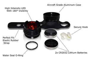 Nouveaux feux avant et arrière de vélo LED étanches IPX5, rechargeables, ensemble de phares et de feux arrière pour la conduite nocturne - Product Image 4