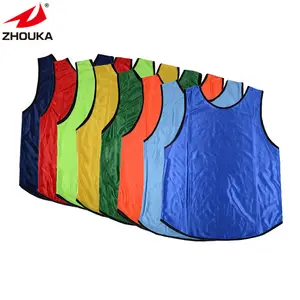 Dry Fit Reversible Training Vest Blank Soccer Uniforms Training Football Vest