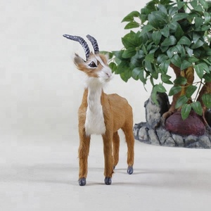 สูง Emulational รายละเอียดน่ารักแพะเด็กสัตว์รูปสัตว์ Handmade Furry สัตว์แพะสำหรับขาย - Product Image 5
