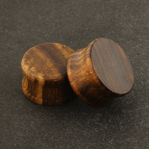 Holz Ohr Stecker Tunnel Doppel Ausgestelltes Saddle Stretching <span class=keywords><strong>Gauge</strong></span> Expander Piercing Set Holz Tunnel Lehren Stecker