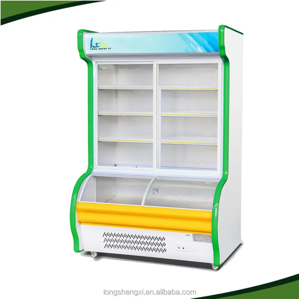 supermarket vegetable and fruit display refrigerator/vegetable freezer/vegetable counter