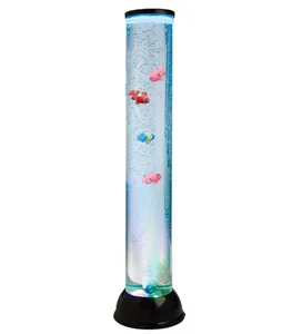 31 Inch Led Bubble Tube With 8 Different Color Fish-shaped Floor Lamps