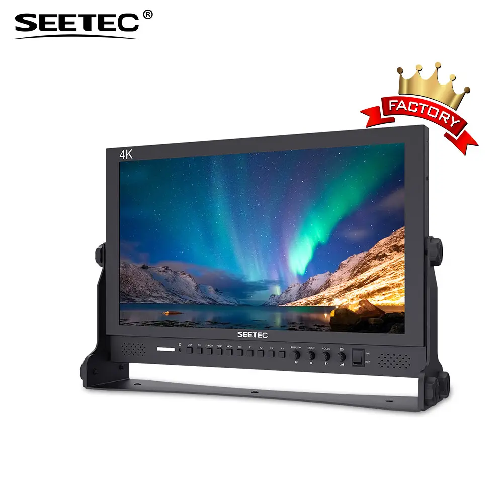 Seetec อลูมิเนียมออกแบบ1920X1080ออกอากาศ3กรัม SDI 17 "การตรวจสอบที่มี3กรัม SDI HDMI ม่านบังแดด