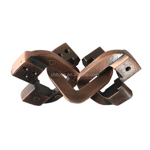 Brain Teaser Travel <strong>Games</strong> Burr Puzzle Cast Puzzle Three <strong>Heart</strong> Shaped Classic IQ Cast Mind