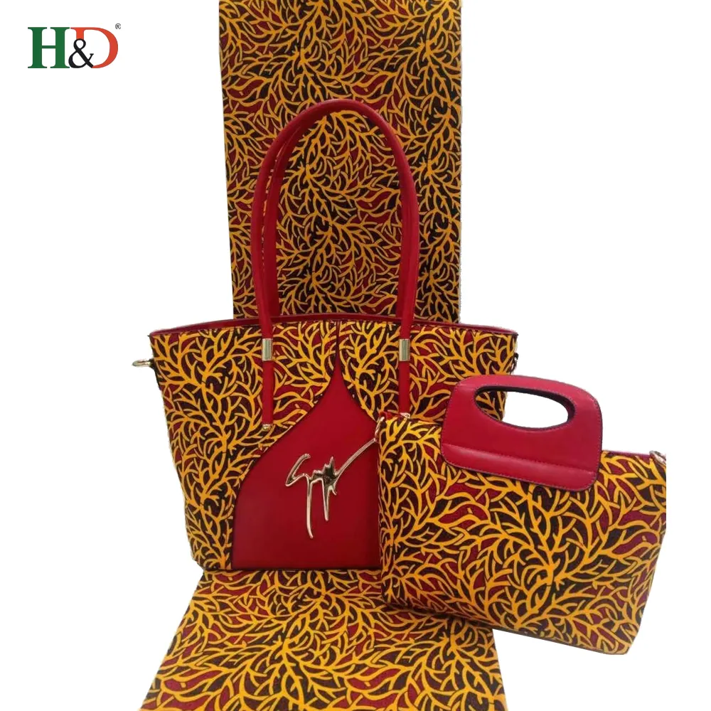 H & D, fábrica superior de China, bolsos de cera africanos con estampado de cera de Ankara Hollandis con la mejor calidad