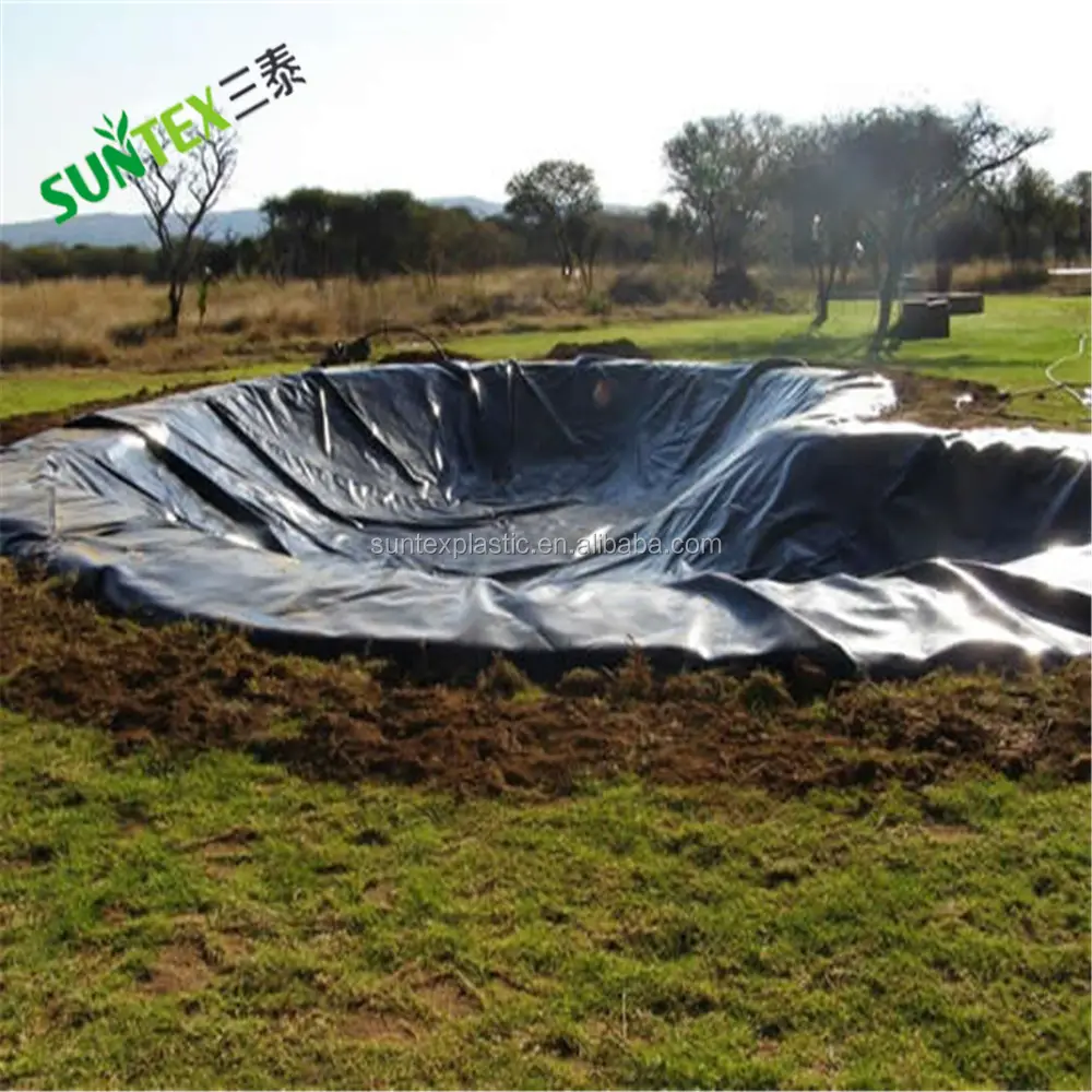 Forro de lago anti UV HDPE de alta resistência para piscicultura, forro de lago de armazenamento de água, forro de base de piscina de tamanho personalizado para jardim