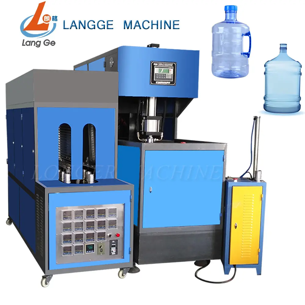 Semi automática máquina de sopro, máquina de produção de 60-90pcs/hr de garrafa de plástico máquina de sopro garrafa pet.