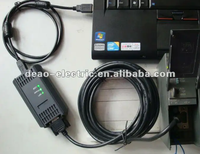 Simatic S7 PLC การเขียนโปรแกรมสายเคเบิล/อะแดปเตอร์6ES7972-0CB20-0XA0โปรแกรมลอจิกควบคุม