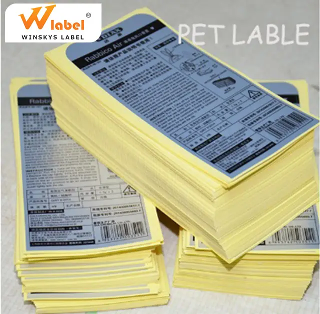 Custom Self-Adhesive Aluminum Sticker Label Laminated Silver Foil Paper Stickers Printed Glossy PET Sticker