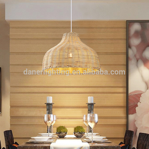 Handmade Natural Rattan Woven Modern Decorative Chandelier Pendant Hanging Lamp <strong>Light</strong> <strong>Fittings</strong> for Restaurant - Product Image 5