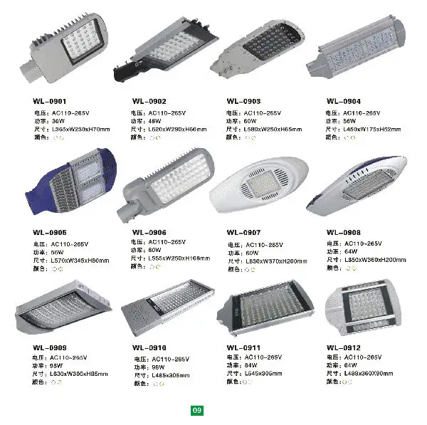 LED sokak lambası fikstür/LED sokak lambası konut