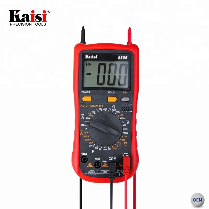 Цифровой мультиметр KAISI 9805, 60 Ом, 1000 В, ЖК-дисплей