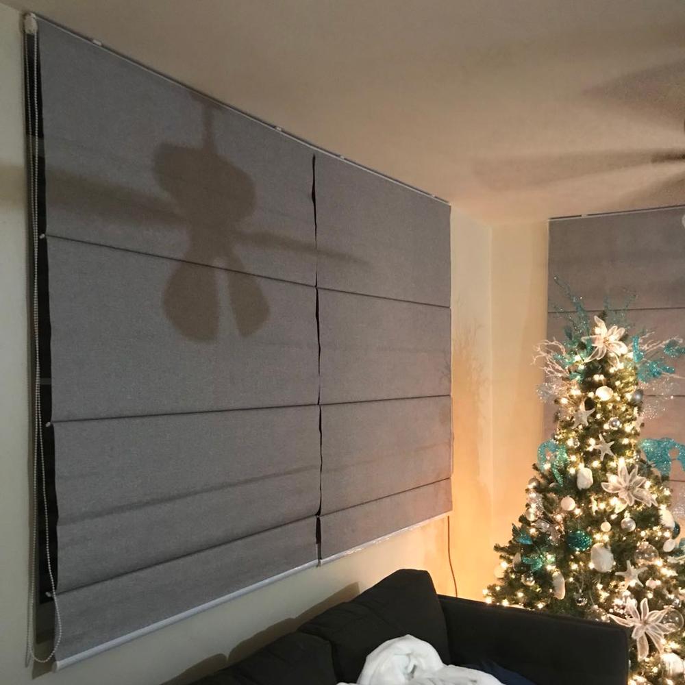 Дизайнерская роликовая шторка в римском стиле с аксессуарами, римская шторка