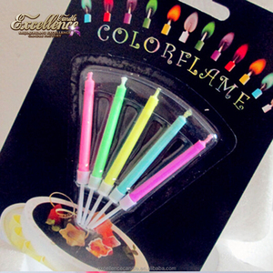 Candele Magiche Colorate per Decorazione Torte <span class=keywords><strong>di</strong></span> <span class=keywords><strong>Compleanno</strong></span>, Non Tossiche, per Celebrazioni Pasquali e del Ramadan, Senza Profumo, in Paraffina - Product Image 2