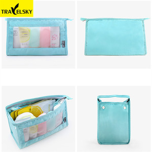 Travelsky 2024 tas <span class=keywords><strong>Makeup</strong></span> perjalanan, dapat dilipat, portabel, tahan air modis gantung <span class=keywords><strong>Organizer</strong></span> Kosmetik & perlengkapan mandi