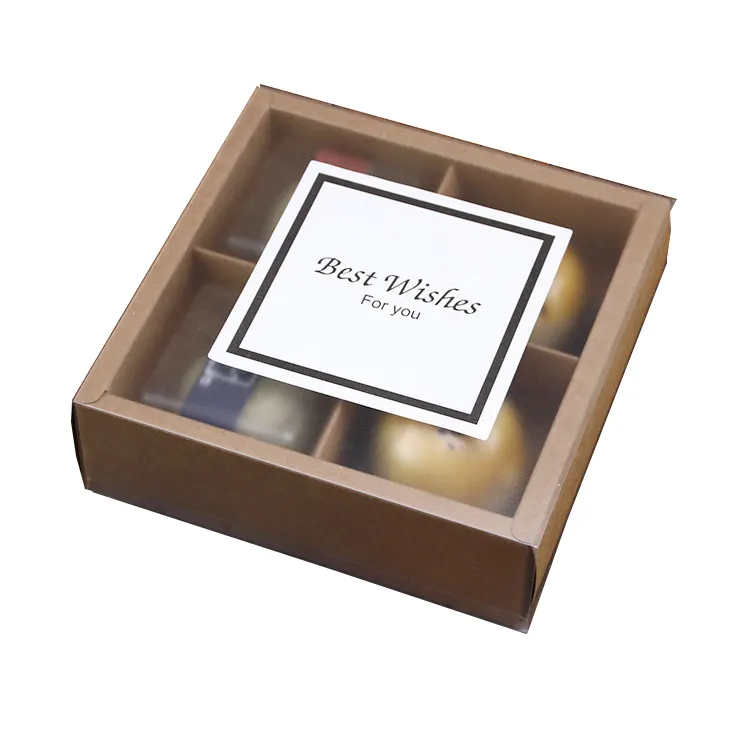 Glassato manica di carta food packaging scatole regalo con divisore
