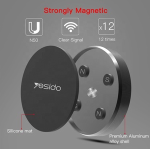 C38 Premium Aluminio 4 piezas Imán Soporte <span class=keywords><strong>para</strong></span> teléfono móvil Mini tamaño Universal Coche Soporte magnético <span class=keywords><strong>para</strong></span> teléfono - Product Image 3