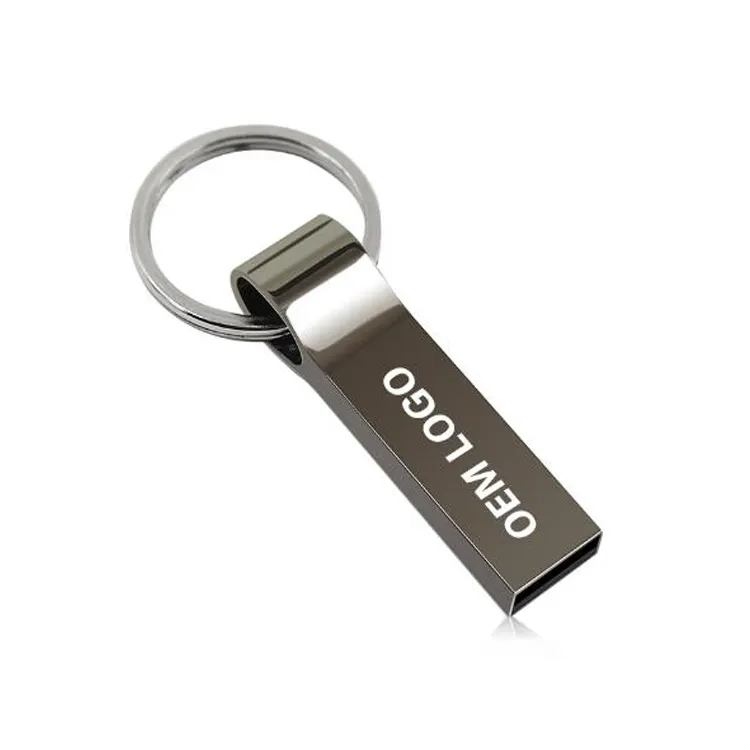 High Speed 2.0 USB Stick METAL USB Flash Drive With Engraved Laser Logo 16GB 32GB 64GB