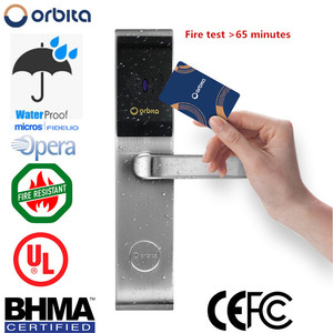 Système de serrure de porte d'hôtel à carte Orbita, lecture de carte RFID <span class=keywords><strong>Temic</strong></span> M1 125KHz ou 13.56MHz - Product Image 2