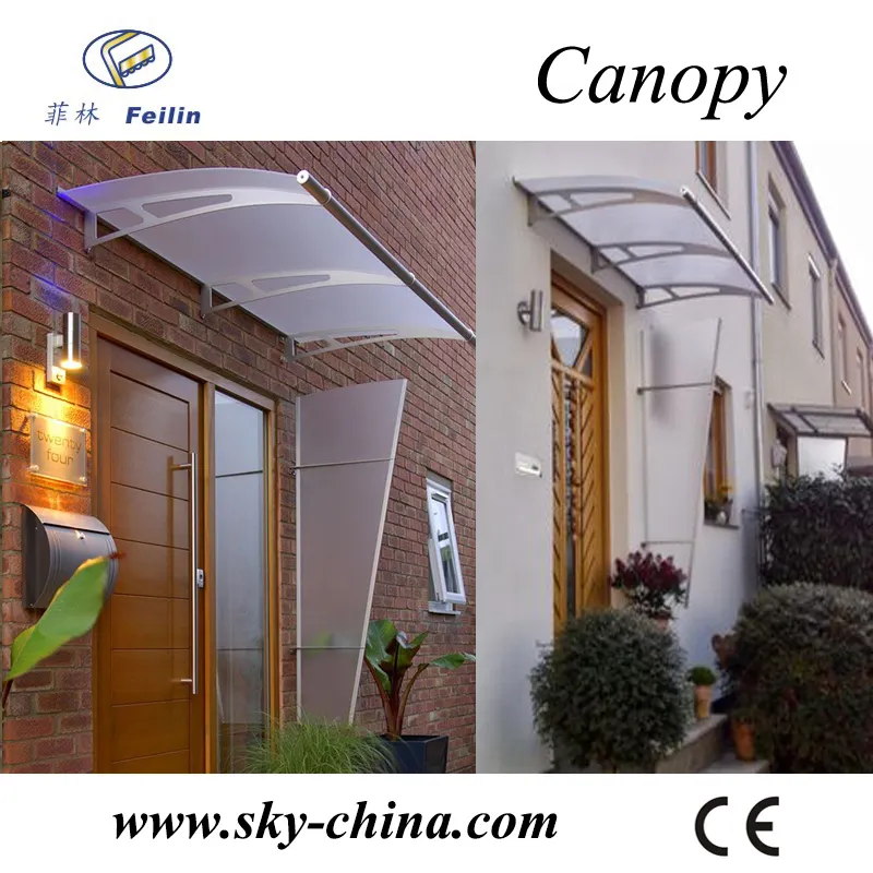 Faible coût lexan feuille de polycarbonate pour couverture de balcon en plastique pour auvent de fenêtre