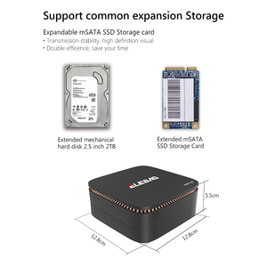 อินเทลอพอลโลทะเลสาบเซเลอรอน AK1,มินิพีซี Win10 4GB 64GB SSD Dual HD Power On Line รองรับ <span class=keywords><strong>J3455</strong></span> G 5G Wi-Fi รุ่นใหม่ล่าสุดปี2.4 - Product Image 3