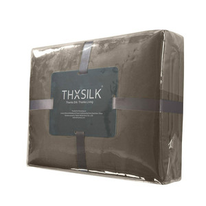 THXSILK <span class=keywords><strong>3</strong></span> teilig Seide Bettwäsche 200 x 200 cm mit 2 Kissenbezüge 80 x 80 cm / 100% Maulbeerseide 19 Momme / Metallisch - Product Image 3