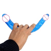 Enorme Dildo de Goma de Doble Extremo para Masturbación Femenina