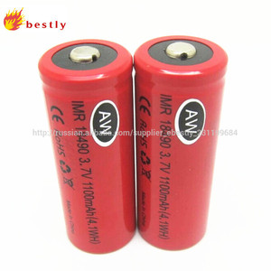 AW <span class=keywords><strong>IMR</strong></span> <span class=keywords><strong>18490</strong></span> 1100mAh(4.1WH) 3.7V high drain Rechargeable LiMn battery with button top(1pc) - Product Image 1
