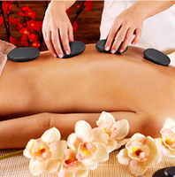 Pierres de massage professionnelles Pierre chaude de basalte de lave naturelle pour la massothérapie Spa