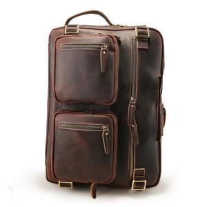 <span class=keywords><strong>Mochila</strong></span> Portaordenador Vintage Tiding OEM, Maletín de Cuero Vacuno de Primera Calidad, Convertible en <span class=keywords><strong>Mochila</strong></span> para <span class=keywords><strong>Hombre</strong></span> - Product Image 2