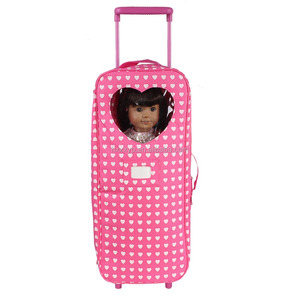 Valise à roulettes pour poupée American Girl <span class=keywords><strong>de</strong></span> 18 pouces avec <span class=keywords><strong>lit</strong></span> pliable et accessoires, en polyester, meubles pour poupées, jouets - Product Image 2