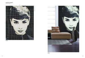 Audrey Hepburn ritratto mosaico di vetro di arte della parete murales - Product Image 2
