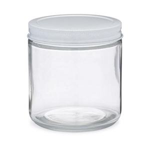 सफेद धातु Lids के साथ चौड़े मुंह सीधे पक्षीय कैनिंग जार - Product Image 2
