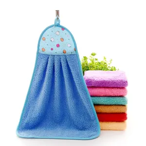 Super absorbent hotel travel towels embroidered logo kitchen bathroom cleaning hand toallas quick drying face hanging towel